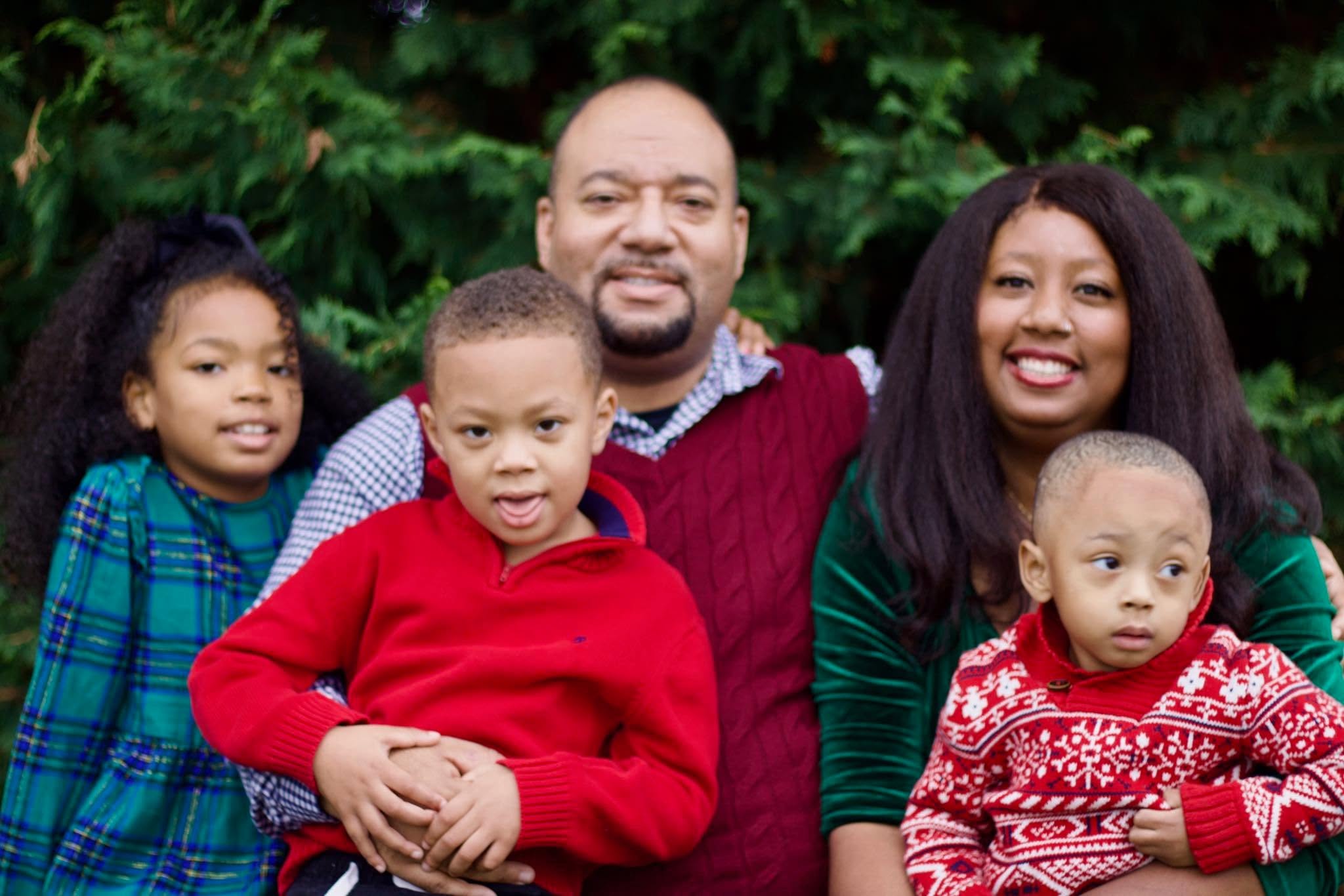 A family together at The Purpose Church, a family church in Kent, WA